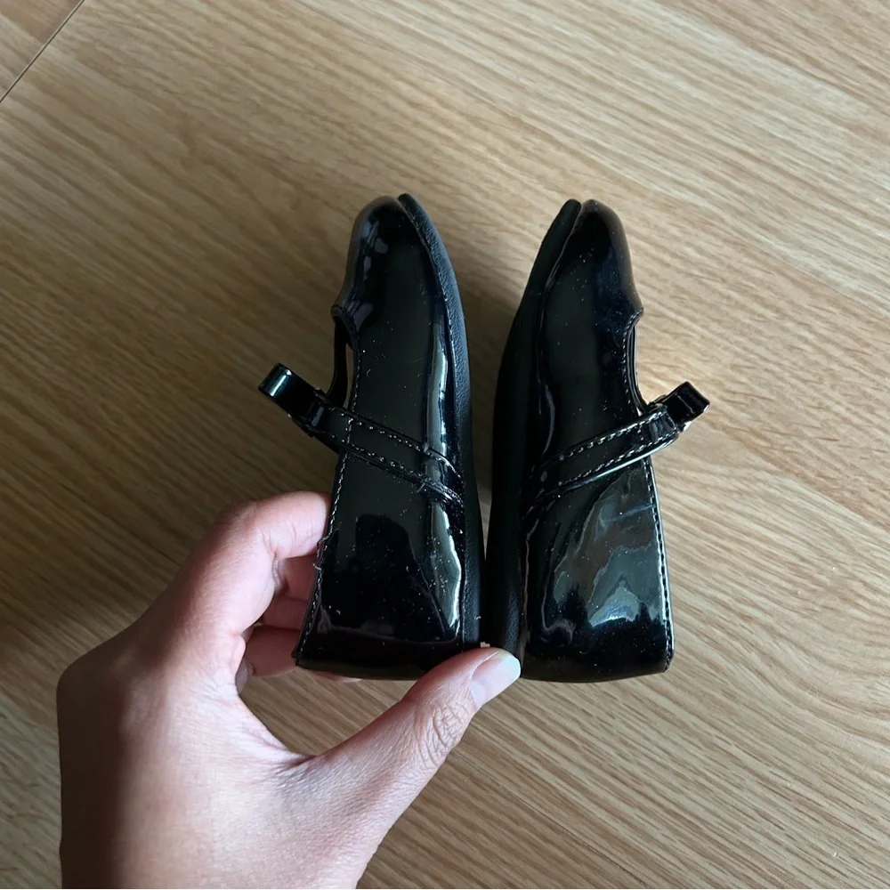 Michael Kors Black Patent Leather Ballet Flats Baby Size 5